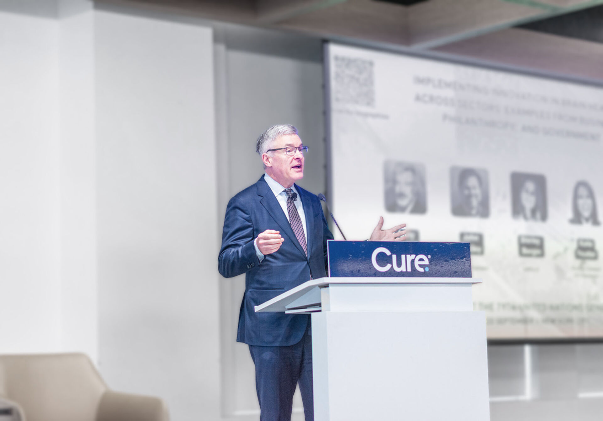 Meadows Mental Health Policy Institute President and CEO Andy Keller addresses the Science Summit at the 79th United Nations General Assembly
