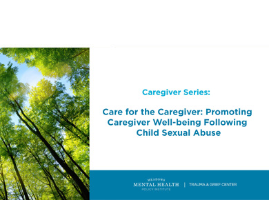 trauma and grief center caregiver series care for the caregiver thumbnail